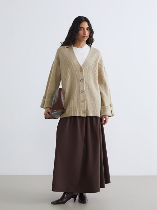 V Yaka Kad?n Triko H?rka