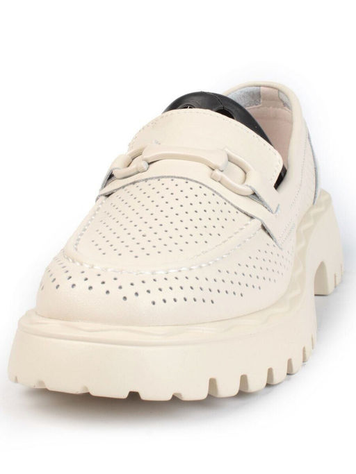 03-PDD179-2 BEIGE Лоферы женские (натуральная кожа)