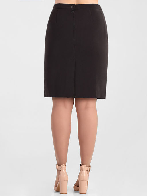 Юбка собственного производства большего размера классическая - Almond фото 3