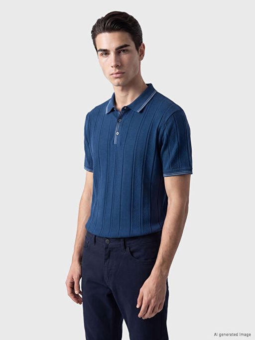 Polo Yaka ?izgili Erkek Ti??rt