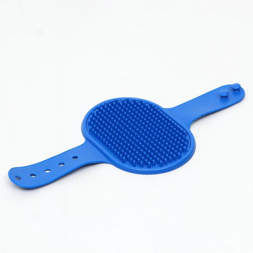 Щётка-наладонник, 12,2 х 8 см, синяя - Пижон фото 3