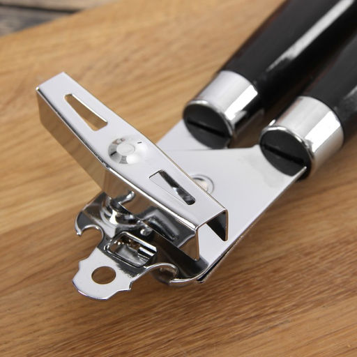 Нож консервный Доляна «Скина», 22,5 см, цвет чёрный