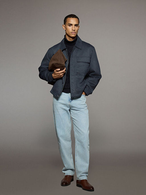 Baggy Fit Erkek Jean Pantolon