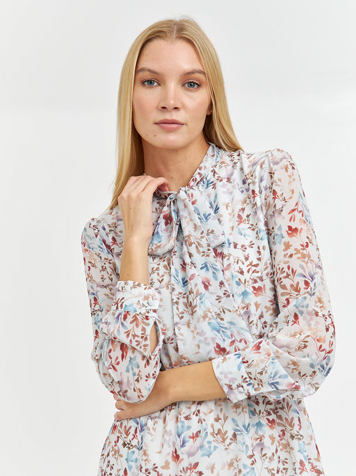 платье длины миди с кулиской на поясе - Glenfield фото 5