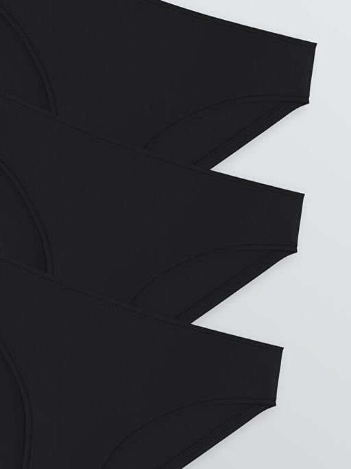 B?y?k Beden D?z Bikini K?lot 3l?