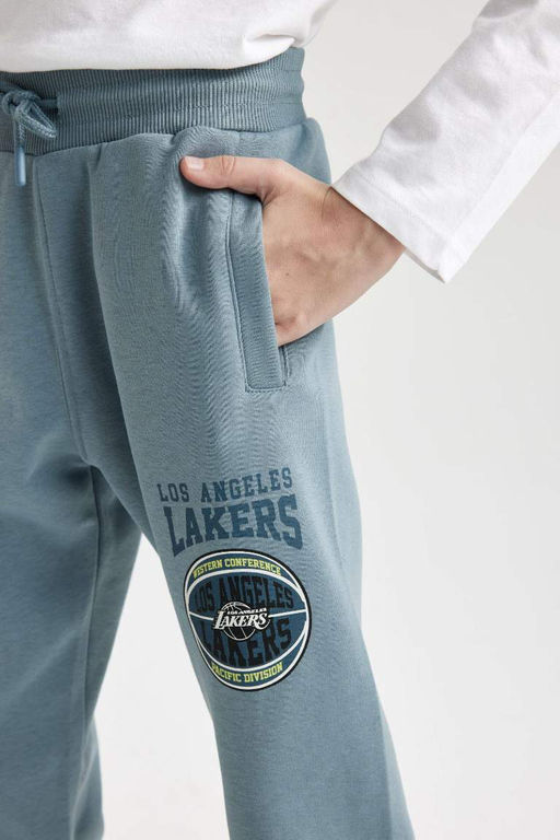 Спортивные штаны НБА Лос-Анджелес Лейкерс для мальчиков - Defacto фото 5