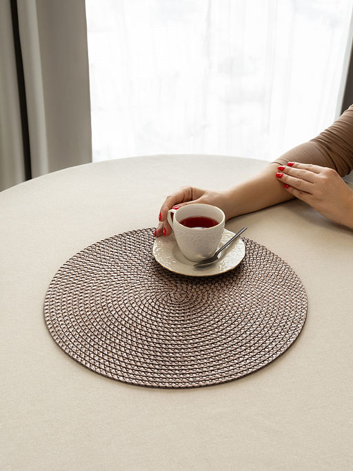 Салфетка сервировочная D38, 1 штука лиловый полипропилен