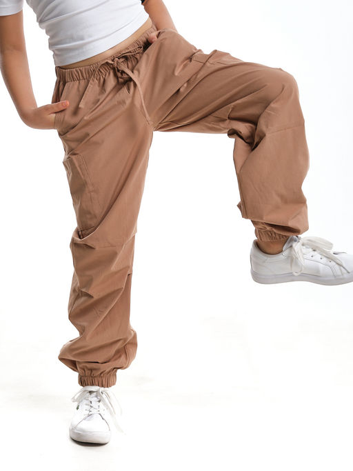 Брюки КАРГО для девочки UD 7888(5163) св.коричневый - Mini maxi фото 3