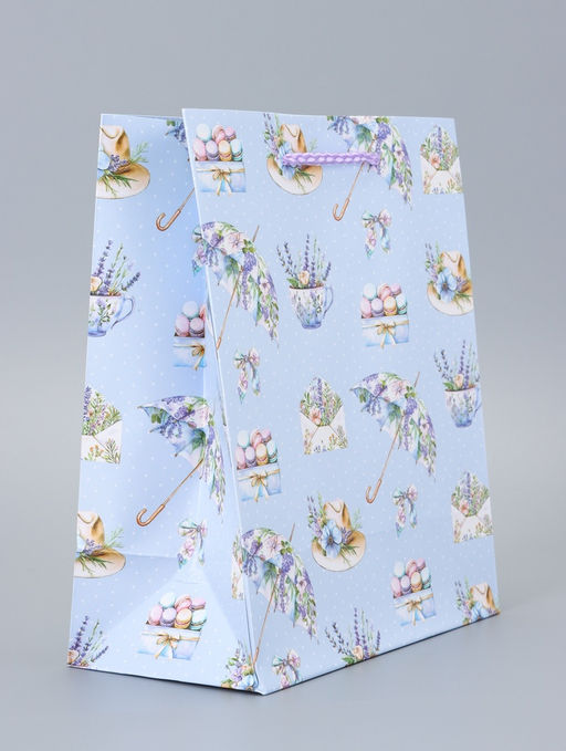 Цена за 2 шт. Пакет подарочный ламинированный Зонтик 18?22.3?10 см