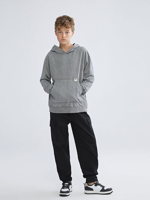 Kap??onlu Erkek ?ocuk Sweatshirt