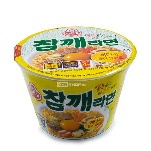 Лапша со вкусом жареного кунжута Чамке Рамен Оттоги/Ottogi, Корея, 110 г Акция