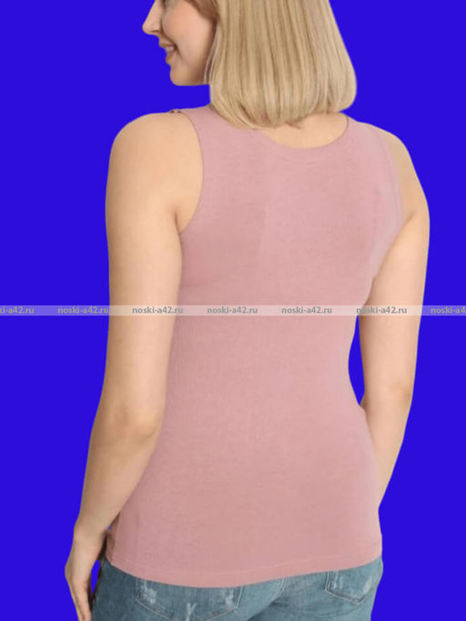 Цена за 1 шт. Майки женские Miss Emma Турция широкие бретели арт. 10023 ПУДРОВЫЙ