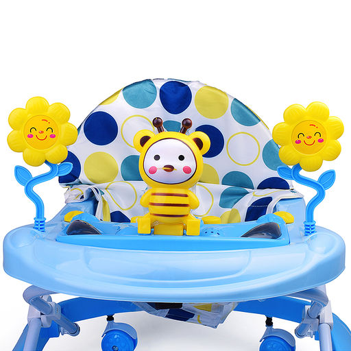 Ходунки "Пчелка и цветы" (цвет голубой)