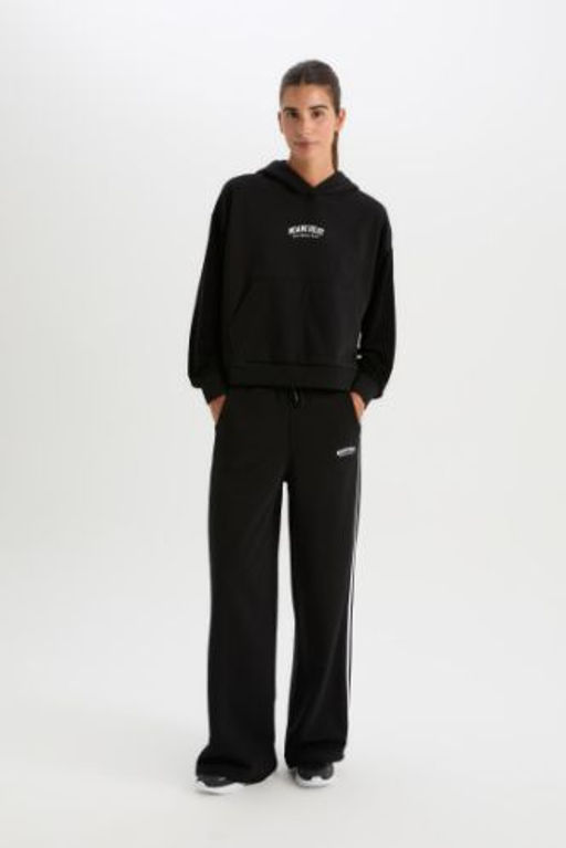 DeFactoFit Kal?n Esofman Alt? Wide Leg Genis Paca NBA Miami Heat Cepli Standart Boy