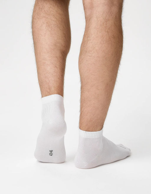 Носки спортивные Starfit Charge SCS2525PW, белый, 43-46, 5 пар