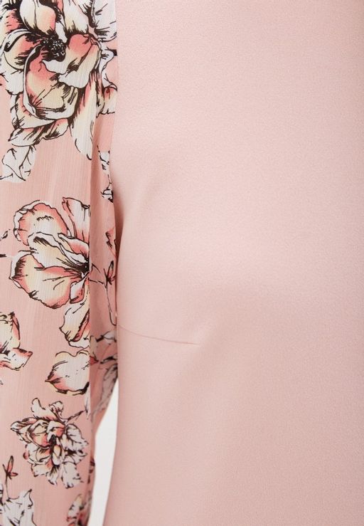 Полуприталенное платье с цветочным принтом - Incity фото 12