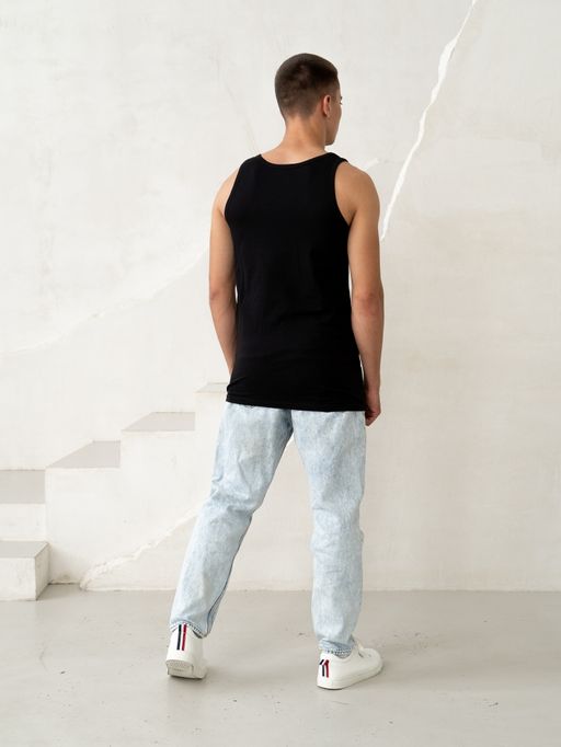 Майка хлопок 100%,черная - Binita фото 8