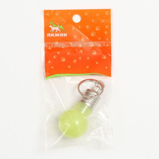 Маячок световой на ошейник для больших и средних собак, жёлтый - Пижон фото 5