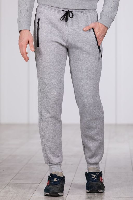 Брюки спортивные 
 3.MA004B-серый-светлый