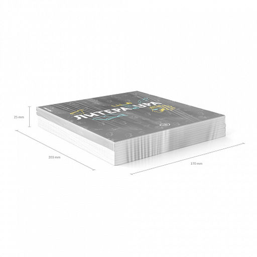 Цена за 5 шт. Тетрадь общая ученическая ErichKrause Inscription, Литература, 48 листов, линейка, твин-лак  фото 5