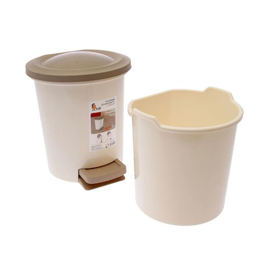 Ведро для мусора с педалью, 6 л, МИКС