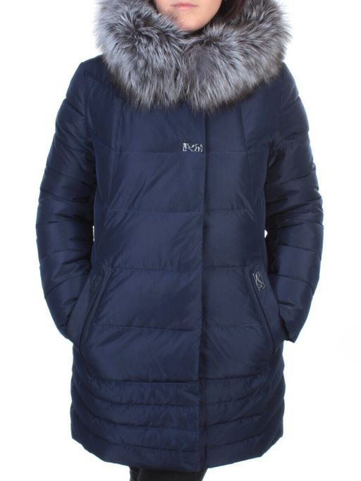 15-298 DK. BLUE Пальто зимнее женское (200 гр. холлофайбера) - Fashion фото 2