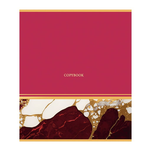 Тетрадь 48 листов в клетку Calligrata Мрамор с полосой, обложка мелованный картон, ТВИН-лак, тиснение фольгой, блок офсет МИКС  фото 5