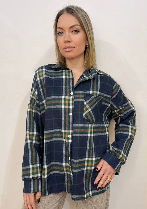 K11205 Рубашка OVER SIZE РОЗОВЫЙ_02 - Brend фото 7