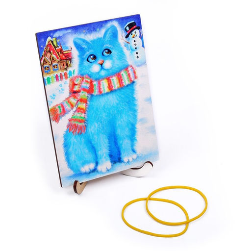 Фигурный пазл «Кот Снежок»