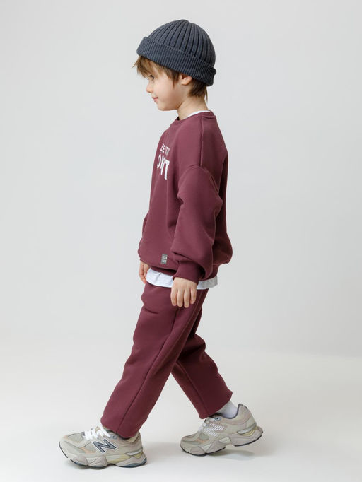 КР 302802/коричневый 1614 к632 джемпер (свитшот) для мал