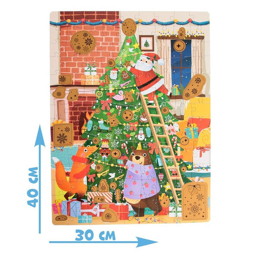 Пазл со скретч слоем Новогодняя компания, 99 деталей - Puzzle time фото 2