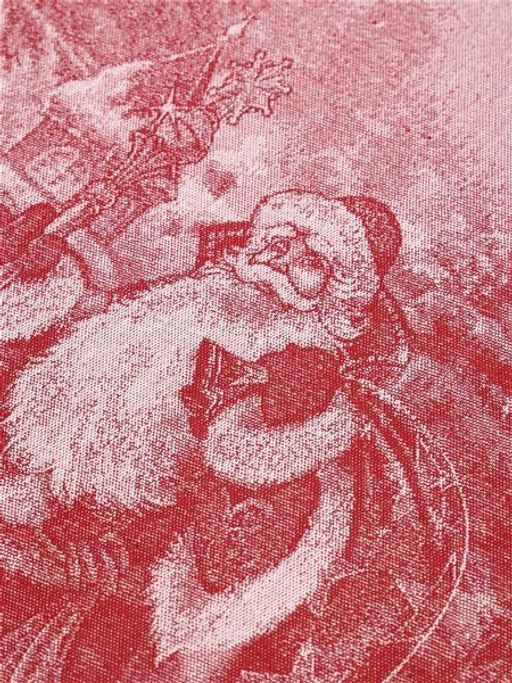 Полотенце жаккардовое Премиум Дед Мороз-красн. 50*70 см. - Лен поволжья фото 2