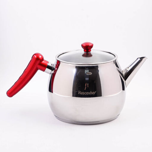 800-301 Чайник металлический 2л Hascevher Buse нерж/ст/пласт/стекло (х6) - Mayer&boch фото 3