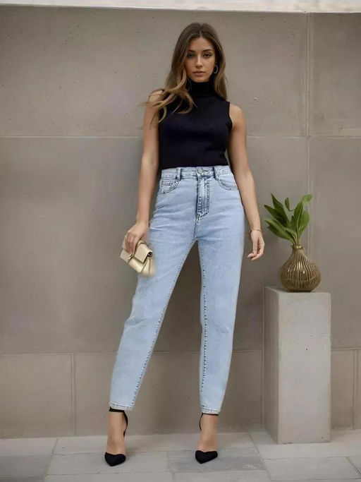 Джинсы женские МОМ