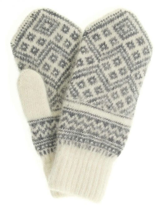 Варежки женские "Ромбики" ПП 3232-1