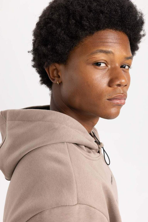 DeFactoFit Толстовка стандартного кроя с капюшоном и принтом фото 7