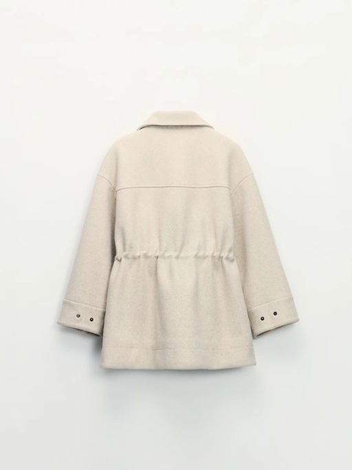 Парка из пальтовой ткани на кулиске / Zarina  фото 15