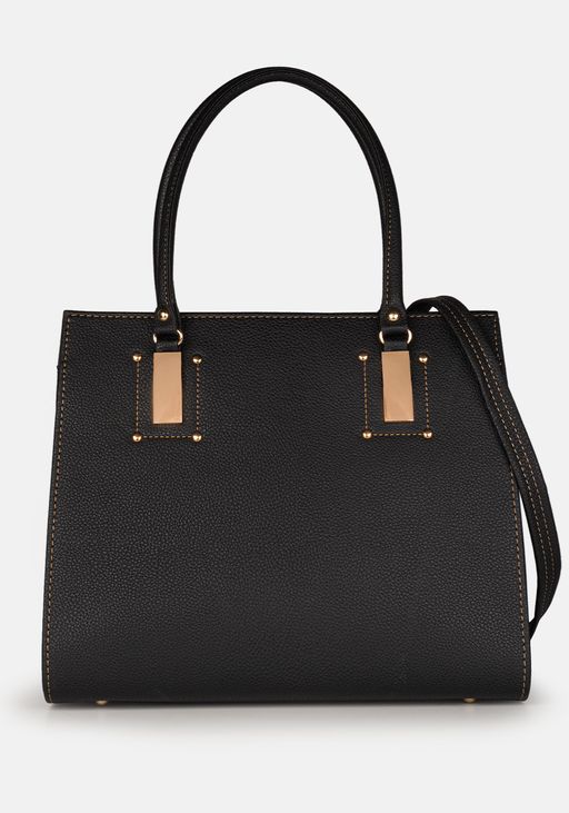 Сумка Модель №1436 | кожзам | гладкий | черный | Р900-1 | 31431