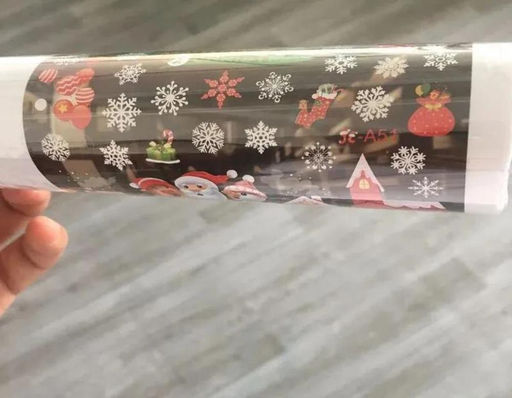 Рождественские рулонные наклейки на стекло 50х70см - Family фото 2