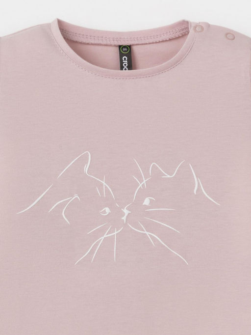 КР 302454/розово-бежевый 2706 к639 фуфайка (футболка) д/дев яс