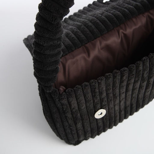 Сумка молодёжная на магните, 25.5×4.5×18.5 см, чёрная