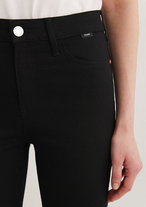 Cindy 90lar Siyah Jean Pantolon