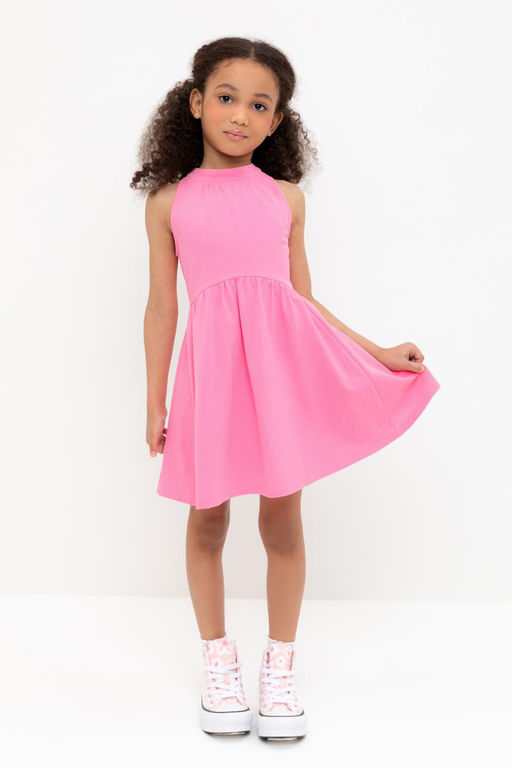 Crockid _ КР 5930/неоновый розовый к555 платье для дев  фото 5