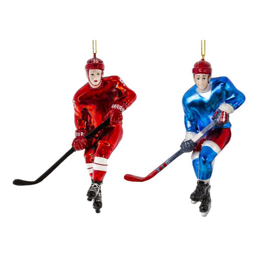 Украшение новогоднее "Хоккеист", L10 W5 H12 см, 2в.