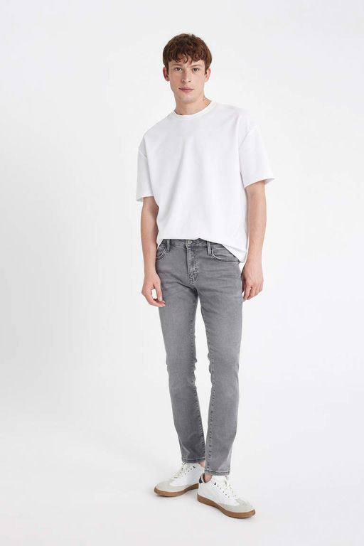 Pedro Slim Fit Джинсовые брюки узкого кроя с нормальной талией и узкими штанинами - Defacto фото 4
