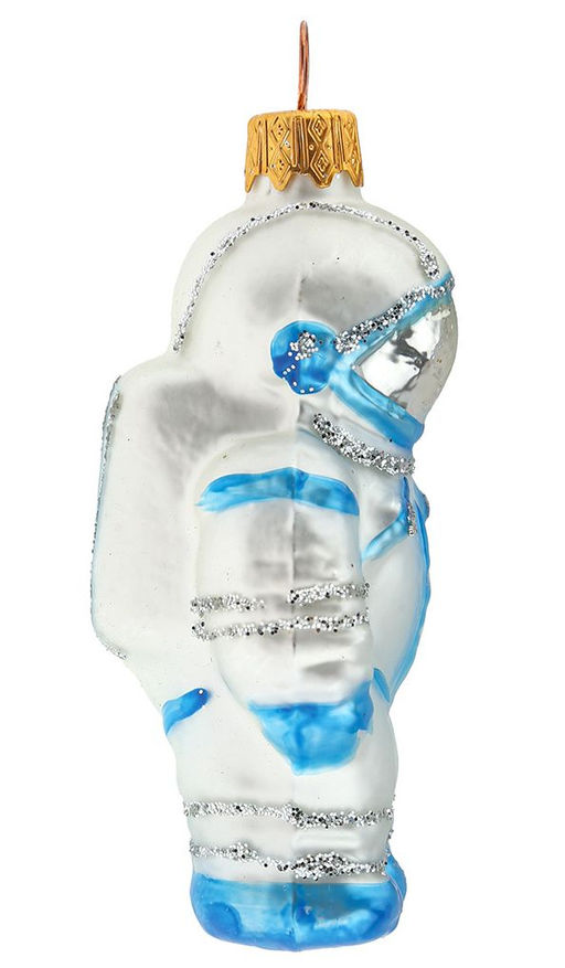 Елочное украшение Космонавт 11см б.уп. ГОЛУБОЙ - Коломеев фото 3