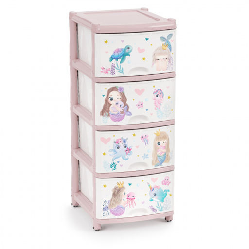 Комод 4-х секционный детский (для девочек) М1240,,