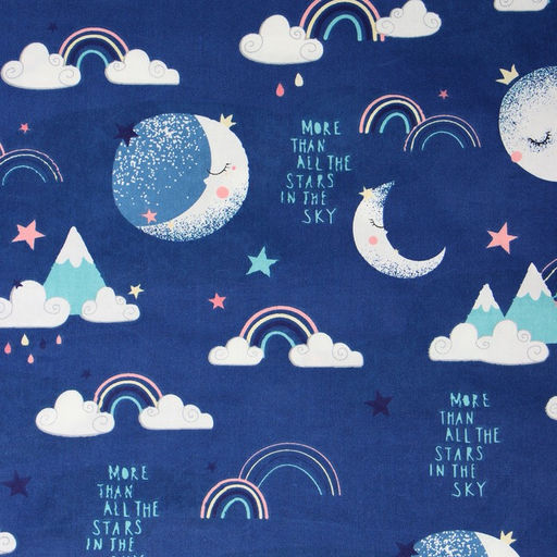 Постельное бельё Этель 1,5 сп Sleepy moon 143х215 см, 155х214 см, 50х70 см -1 шт, 100% хл, сатин  фото 3