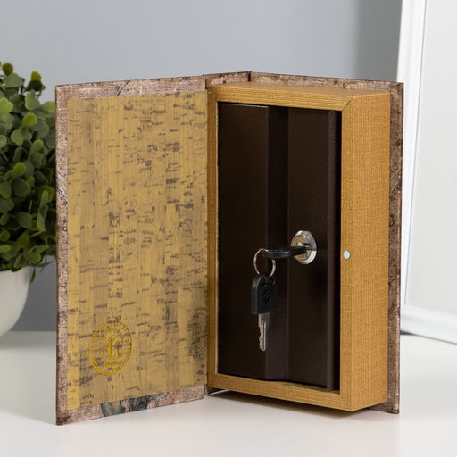 Шкатулка книга-сейф «Русалка», дерево, искусственная кожа, 21×13×5 см
