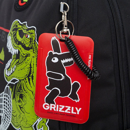 Рюкзак школьный с картхолдером на держателе GRIZZLY